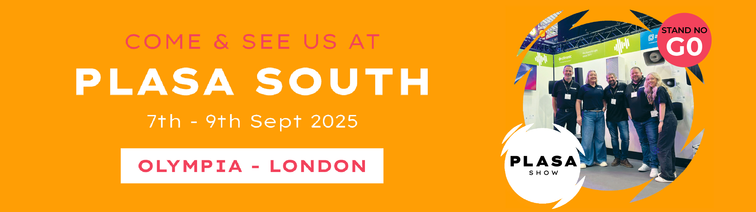 PLASA South 2025 - Register for Free