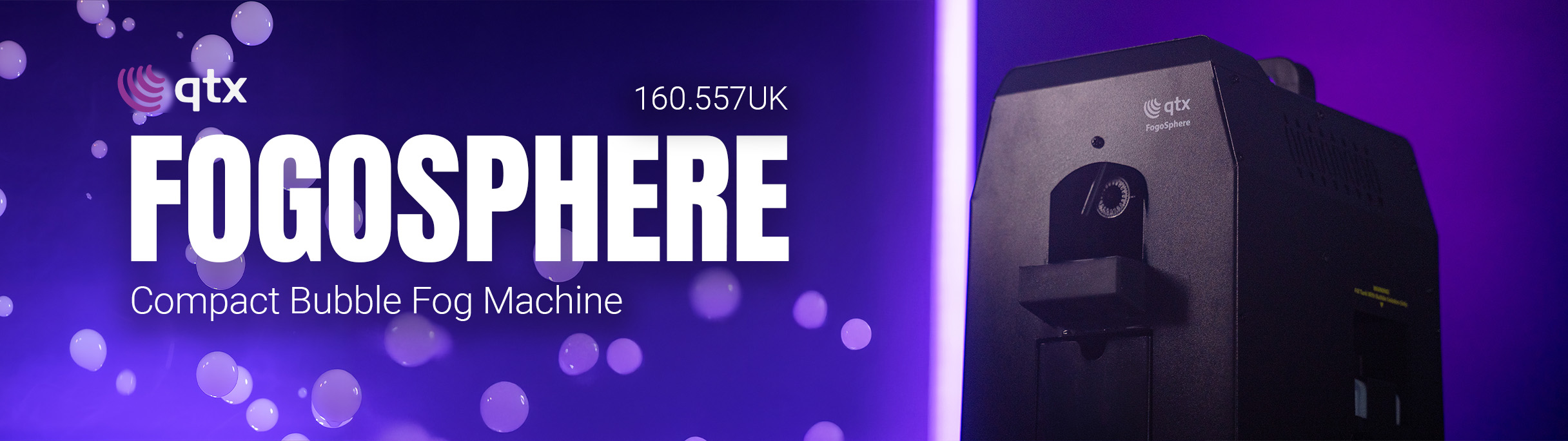 QTX FogoSphere Compact Bubble Fog Machine