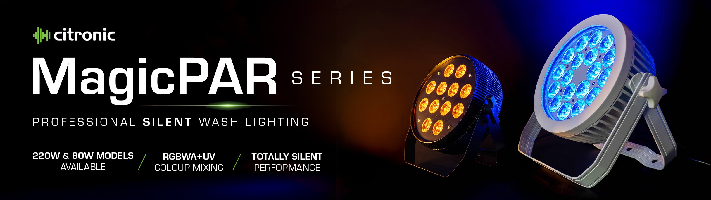 Citronic MagicPAR Series - Professional Silent PAR Cans