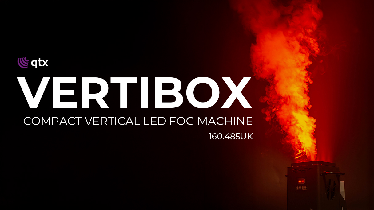 QTX Vertibox Vertical LED Fog Machine